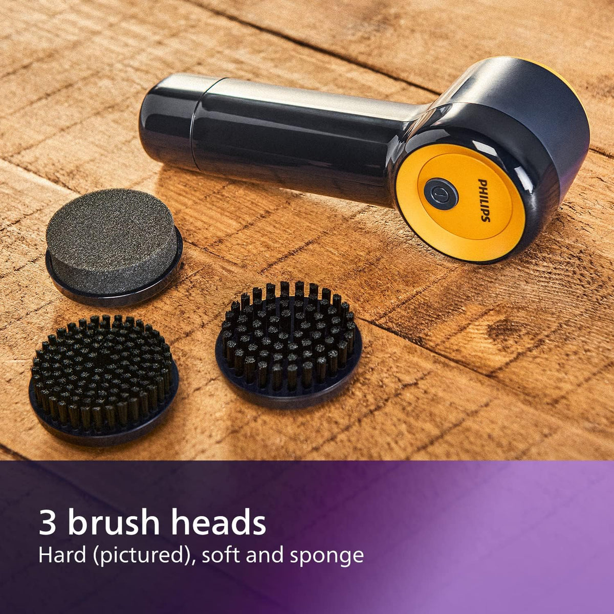 Sneaker Cleaner, Trainer Cleaning Kit, 3 Brush Heads, Portable | Cleans All Sneakers – Trainer Cleaning Kit, 3 Brush Heads for Materials, Battery Powered, Portable (GCA1000/60)