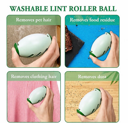 Reusable Washable Lint Roller - Portable Dust, Fuzz & Fluff Cleaner for Clothes & Fabrics