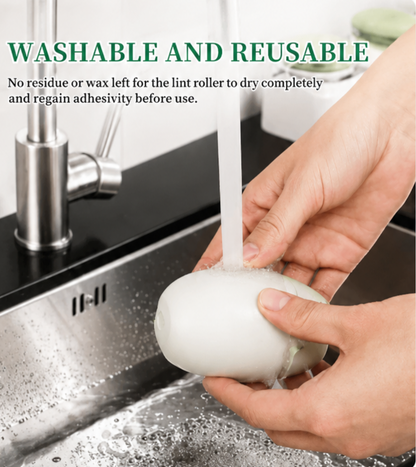 Reusable Washable Lint Roller - Portable Dust, Fuzz & Fluff Cleaner for Clothes & Fabrics