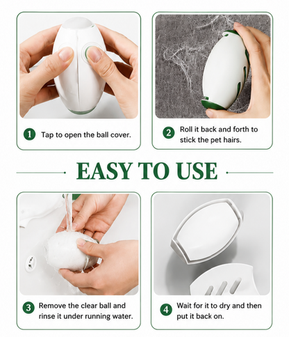 Reusable Washable Lint Roller - Portable Dust, Fuzz & Fluff Cleaner for Clothes & Fabrics